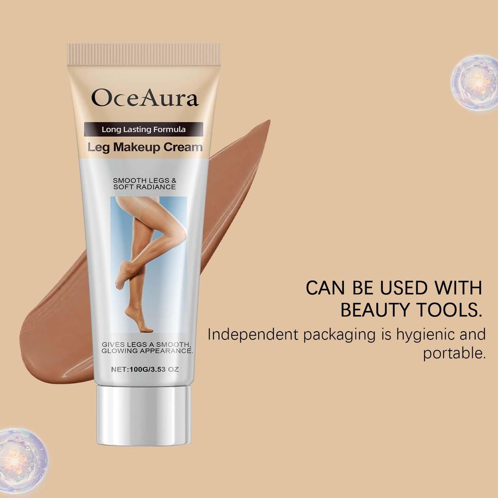 OCEAURA Skin Tone Leg Concealer: Lightweight, Non-Sticky, Natural Even Coverage Foundation Cream