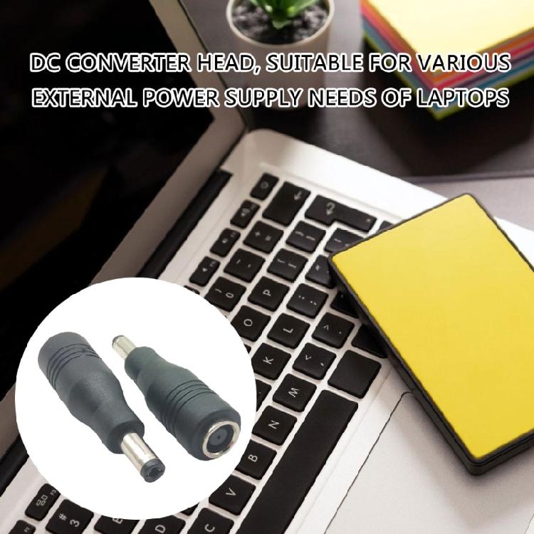 7.4x5.0mm Buchse auf 5.5x2.5mm Stecker Adapter Umwandlungskopf für Laptops Notebook Computerzubehör