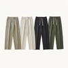 Summer New Style Men's Trousers Twill Wide Leg Pants Drape Casual Stitching Solid Color Loose Simple Casual Pants