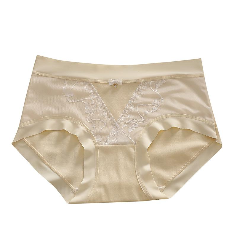 Xinjiang Cotton 7A Antibacterial Women's Pure Cotton Underwear Baby Cotton All-cotton Crotch Mid-waist Briefs