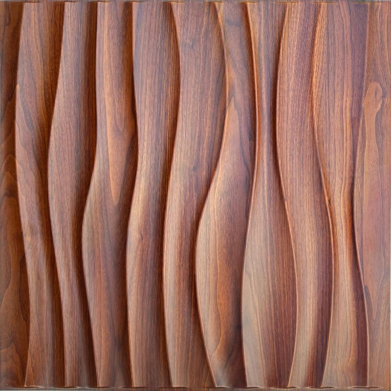 12 Pannelli Murali 3D Goffrati PVC Spessore 0,8 cm per Decorazione Parete di Sfondo Casa Hotel