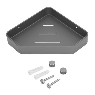Étagère d'angle pour douche en aluminium spatial antirouille Étagère flottante d'angle pour salle de bain, cuisine, salon, balcon