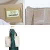 Used CHANEL Tote Bag New Travel Line MM Jacquard Nylon/leather Beige Silver 9th