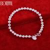 925 Sterling Silver 6mm Bead Fashion Bracelet Wedding Jewelry