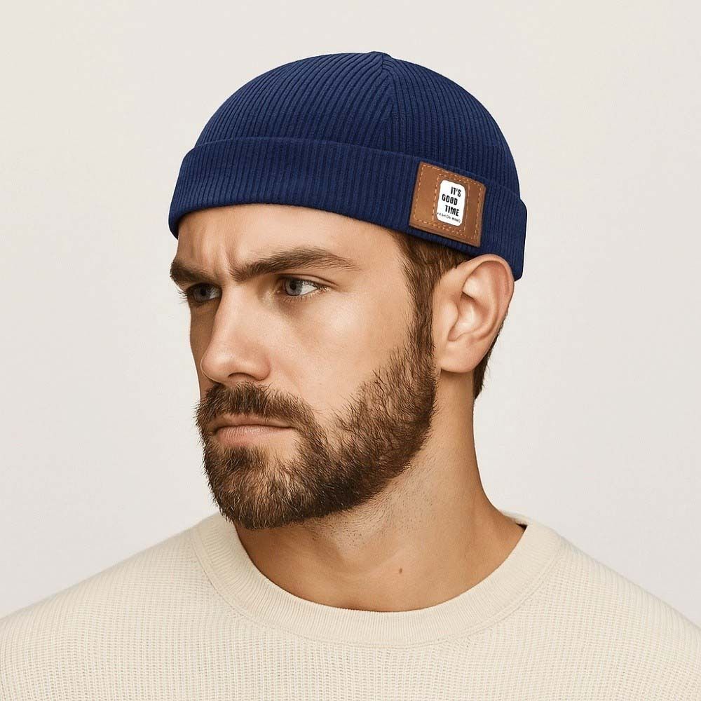 Round Corduroy Brimless Hat Solid Color Hip Hop Hat Multipurpose Dome Melon Cap  Gift