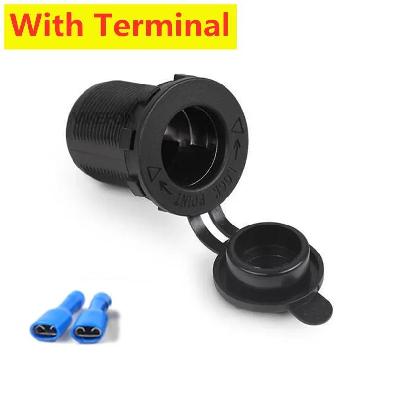 

12V/24V Waterproof Cigarette Lighter Socket for Marine Truck RV ATV with 60CM Heavy Duty Power Cord
