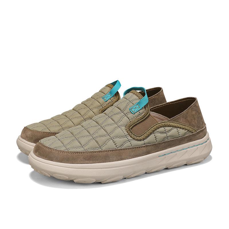 

Популярные мужские туфли, первый слой свиной кожи, повседневная обувь, дышащая обувь из старой пекинской ткани, мужские кроссовки для бега, обувь для папы 46