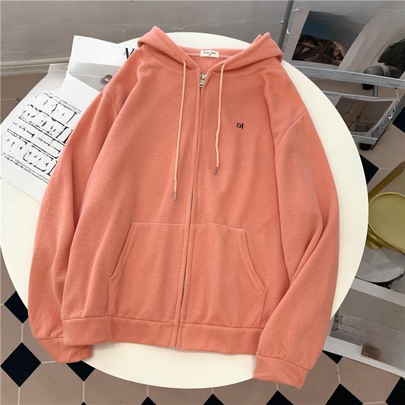 Autumn Winter New Casual Oversized Women's Cardigan Hooded Sweatshirt Zipper Y2k Hoodie Harajuku Solid Youth Women Hoodies Coats