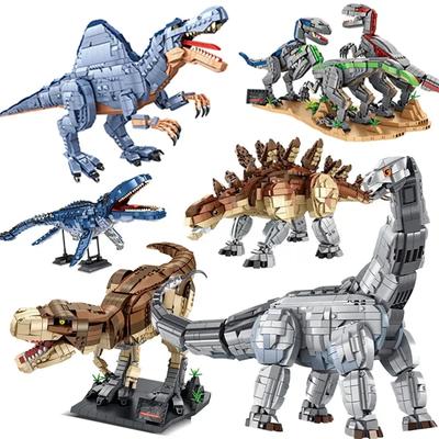 Jurassic Park Dinosaur World Building Blocks Tyrannosaurus Rex Bricks Sets Brachiosaurus Boy Παιχνίδια για παιδιά Χριστουγεννιάτικα δώρα