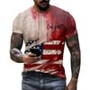 Men's Summer Halloween Flag Print Short Sleeve T-Shirt, Casual Graphic Tee for Parties and Daily Wear, Fun Seasonal Top