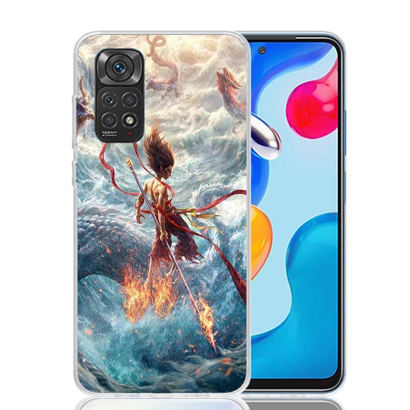 Nesha Nezha Cartoon Phone Case For Xiaomi Redmi Note 15 14 13 12S 12 Pro Plus 11S 11E 11 11T 10S 10 Art Soft Pattern Cover Redmi
