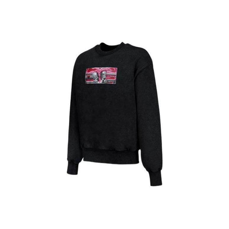 

Свободный свитер с принтом Li Ning, унисекс, черный AWDT233-3 XL