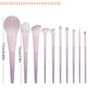 10 Pcs Purple Makeup Brush Set, Loose Powder Brush, Eye Shadow Brush, Full Set Of Beauty Tools Concealer Brush