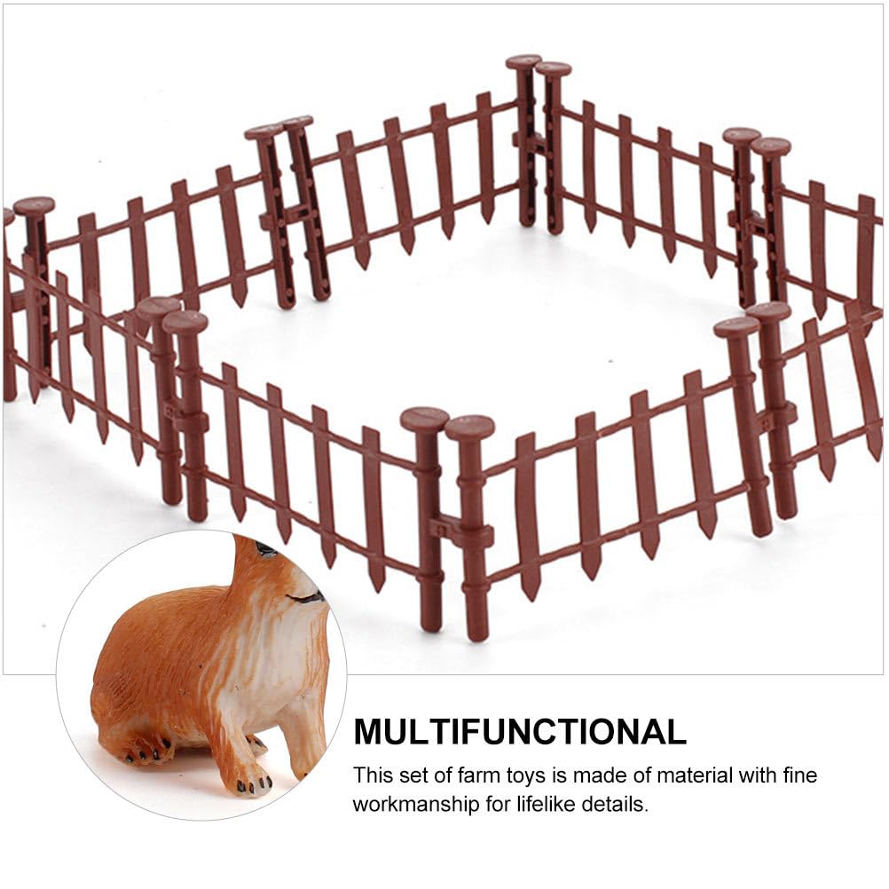 DEARMAMY Set of Farm Animal Model Realistic Miniature Livestock Farm Scene Decorative Birthday 1 Piece 28-Piece Figures, Collection, Figures, Gifts,