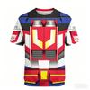 2026 Hot Sale Funny Robot Graphic T Shirt for Men 3D Anime Printed Short Sleeve Summer New Kids T-shirt Harajuku Style Tops