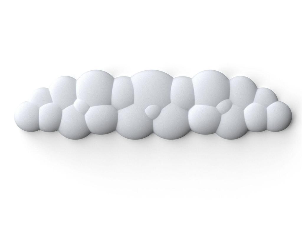 Cloud Leather Mouse Pad & Memory Foam Wrist Rest - Non-Slip Silicone Keyboard Support
