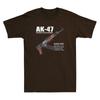 Ak47 Assault Rifle Russian Ak Kalashnikov Cutaway Diagram Vintage Unisexs Tshirt