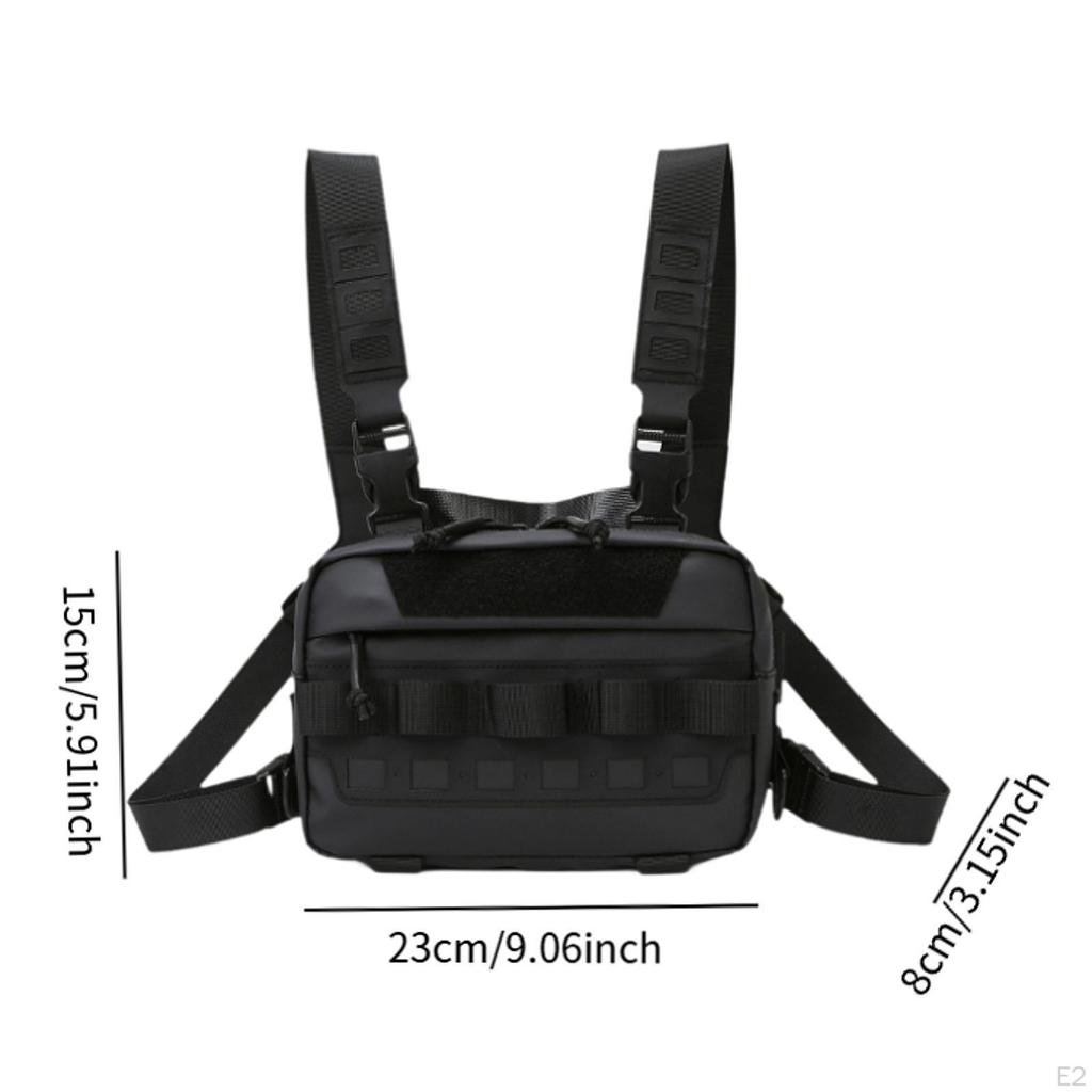 Fishing Gear Bag Multifunction Chest Pouch for Outdoor Sports Camping Hiking