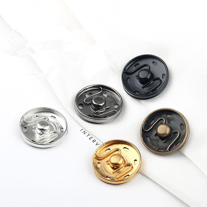 20Sets Snap Fasteners Metal Snaps Press Studs Buttons for Sewing Clothes Jacket Coat Leather Craft Accessories