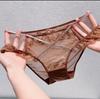 Women's Lace Panties Mid Waist Triangle Briefs Elastic Waist Sexy Comfortable Sexy Bikini Underwear Cheeky Underwear Panties Hipster Lace Trim Panties