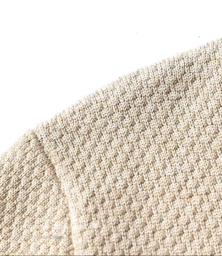 Men's Thickened Knitwear: Casual Round Neck Sweater for Autumn/Winter - Warm, Versatile Layer