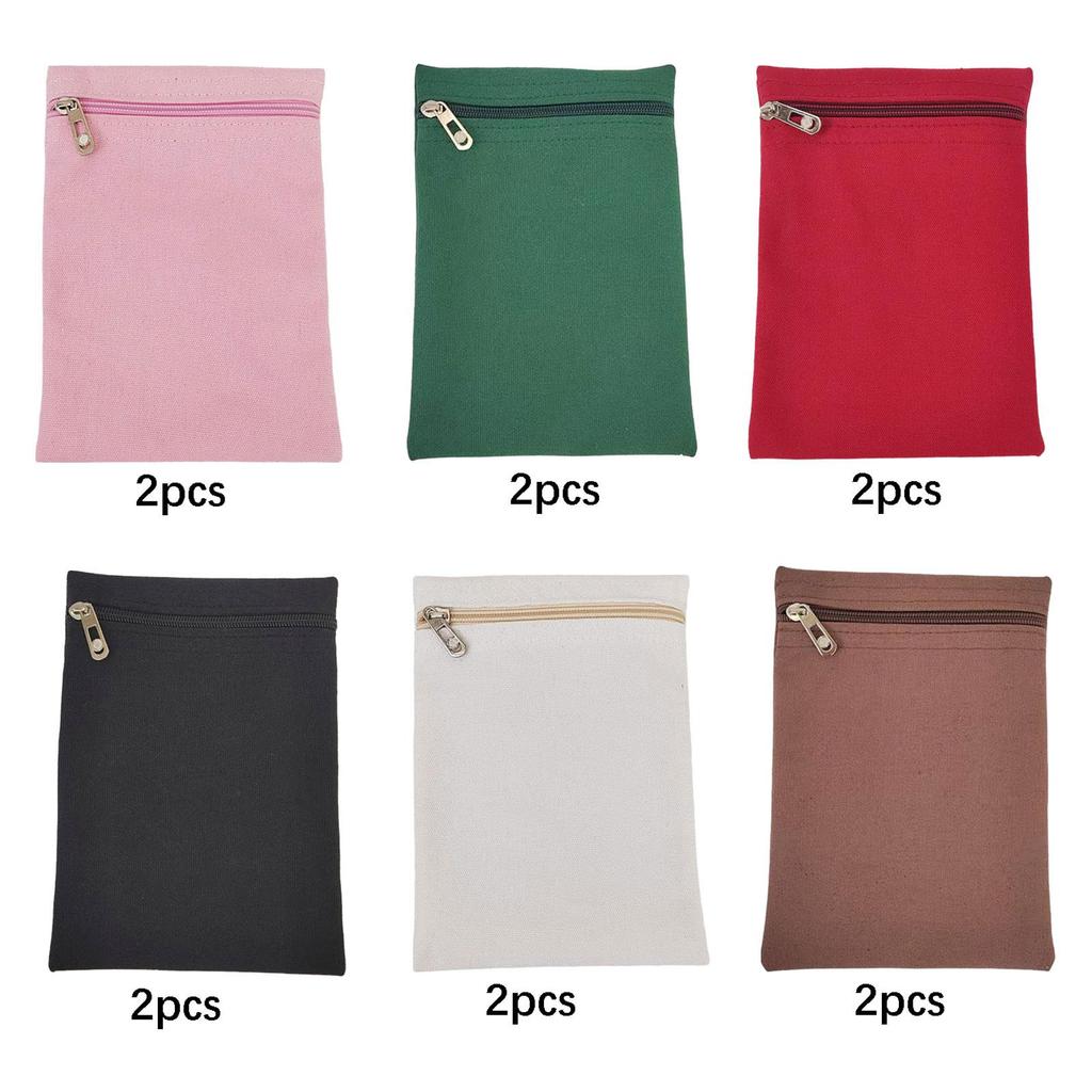 2Pcs Sew in Pocket with Zipper Clothes Inner Pocket Sturdy Practical Invisible Coat Inside Pockets for Robes Coats Jackets
