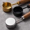 1PC-Coffee Bean Spoon; Coffee Powder Measuring Spoon; Walnut Wood Spoon; Small Spoon For Weighing And Measuring; Vintage+