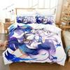 Azur Lane Luxury Bedding Set Japan Anime Cartoon Duvet Cover Set Comforter Bedspread Linen Twin Single Size Printed Home Textile