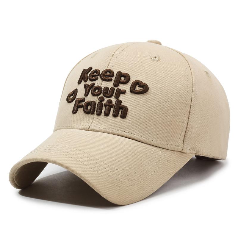 Bestickte Buchstaben Baseballkappe Herren Damen Jugend Studentenmütze Retro Sonnenhut