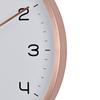 Hometime Round Rose Gold Metal Wall Clock White Dial 12