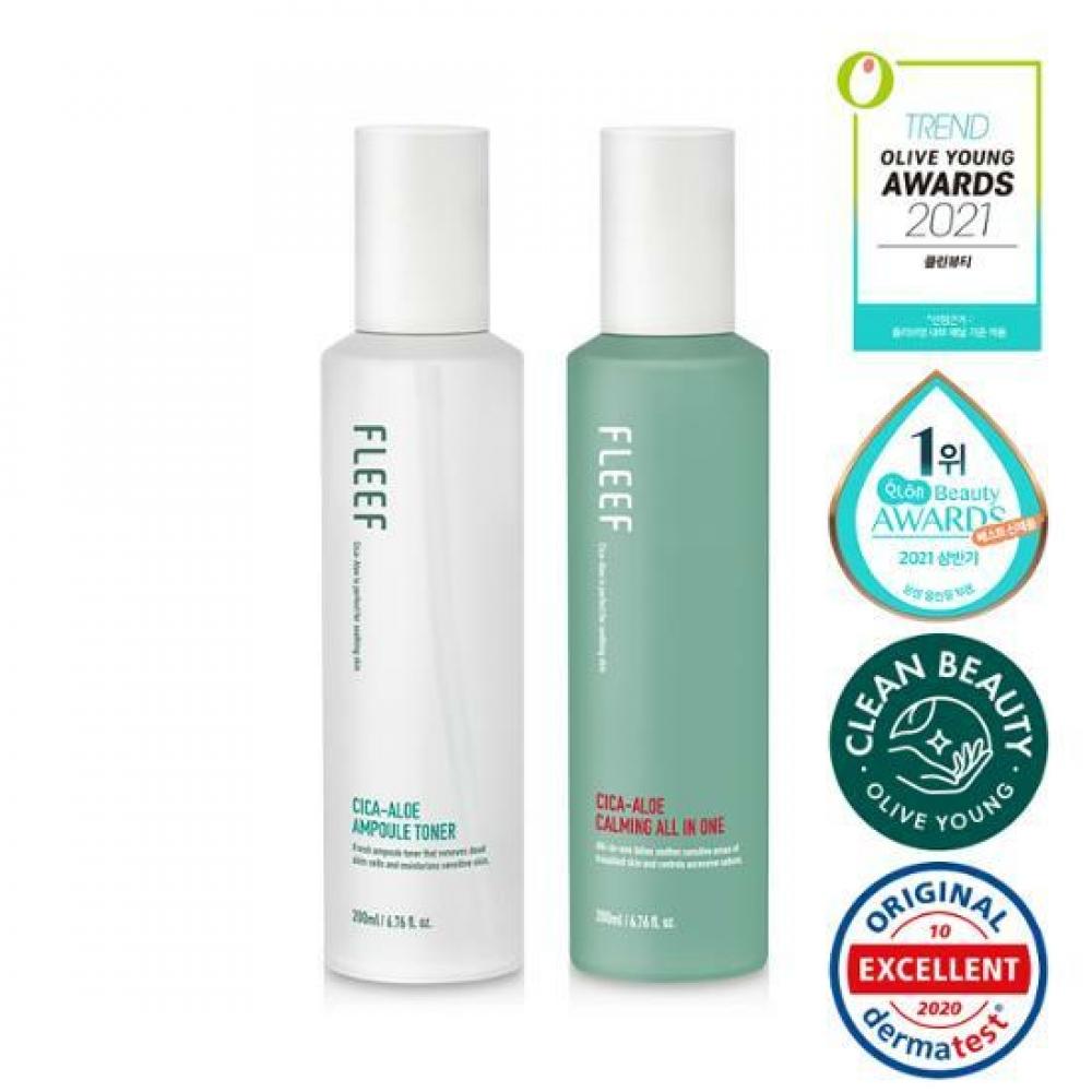 

Тоник Flip Cica Aloe Ampoule 200 мл Успокаивающий «Все в одном» 200 мл