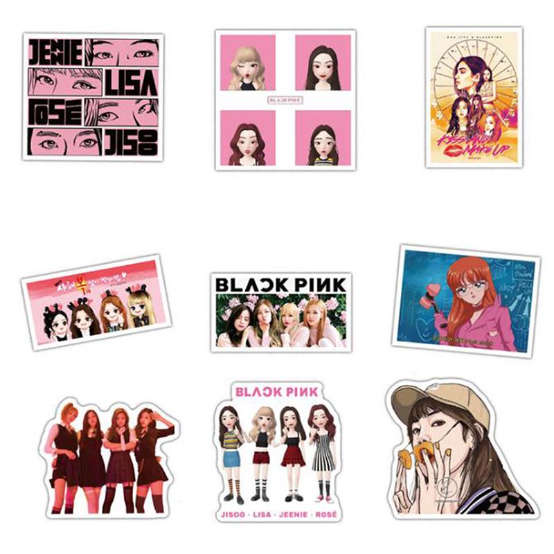 buy 54pcs kpop blackpink skateboard pvc stickers diy laptop luggage decals at affordable prices free shipping real reviews with photos joom