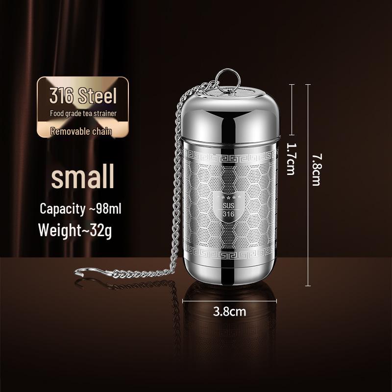 316 Stainless Steel High-Density Mesh Tea Infuser and Strainer