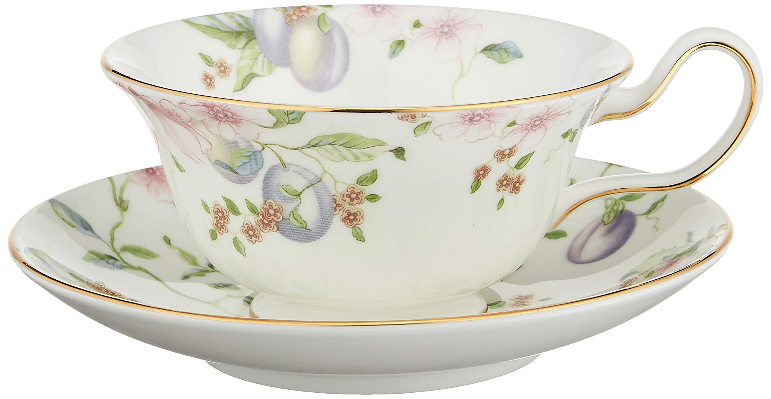 

Wedgwood Sweet Plum Teacup and Saucer in Peony (Parallel Import)