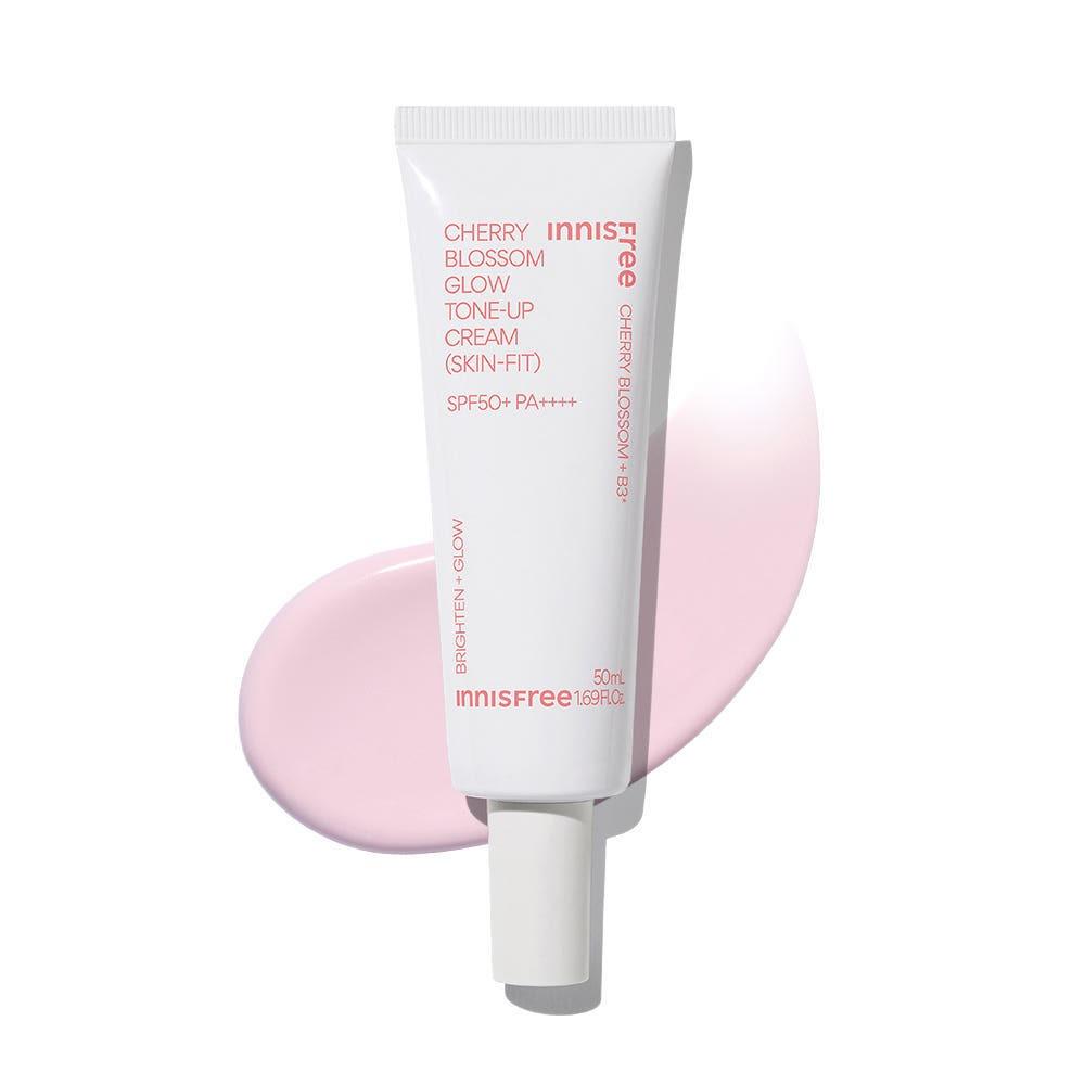 Innisfree Cherry Blossom Glow Skin Fit Tone Up Cream SPF50+ PA++++ Radiance UV Protection 50ml