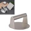Stainless Steel Burger Press Professional Manual   Prevents Stick Grill Press for Beef Vegetables Burgers Cooking