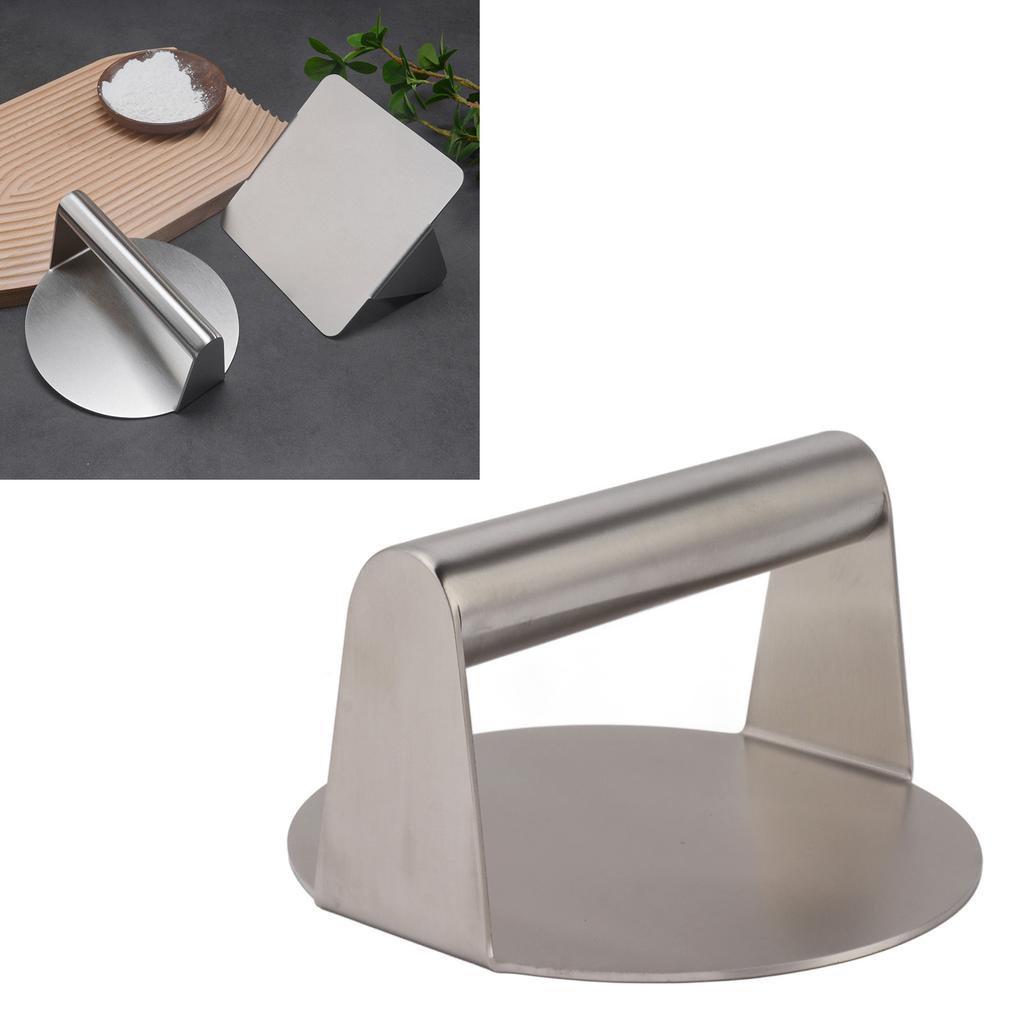 Stainless Steel Burger Press Professional Manual Prevents Stick Grill Press for Beef Vegetables Burgers Cooking