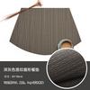 Round table fan pvc placemat Teslin western dining mat bamboo pattern woven thermal insulation mat hotel dining table mat coaster