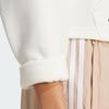 Adidas Originals Neuclassics Half High Neck Pullover Comfortable Drop Shoulder Long Sleeve Cropped Sweatshirt Women Sweatshirt Cloud-White IX9867