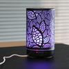Aroma Diffuser Iron Hollow Leaves Ultrasonic Air Humidifier Desktop Humidifier Smart Home Appliances Room Decor with Led Light