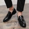 New Patent Leather Mens Loafers Wedding Formal Dress Shoes Men Casual Fashion Slip On Shoes Party Club Footwear Business Oxfords