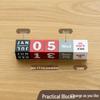 Creative Perpetual Flip Desk Calendar: Square Plastic Decorative Blocks