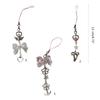 Trendy Bowknot Charm Stylish Keychain Fringe Chain Durable Phone Lanyard Long Lasting Phone Jewelry Suitable for Phone