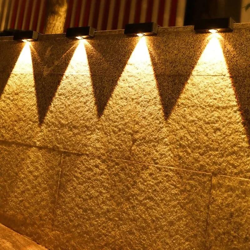 

Solar Wall Lights IP65 Outdoor Square Solar Wireless Wall Mount Lights Waterproof Outdoor Wall Lamps Decorative for Garden 0-5W&black теплый белый