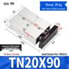 TDA Double-Axis Double-Rod Large Thrust Cylinder - Sizes: 10/16/20/25/32/40/50mm X 20/50/75mm