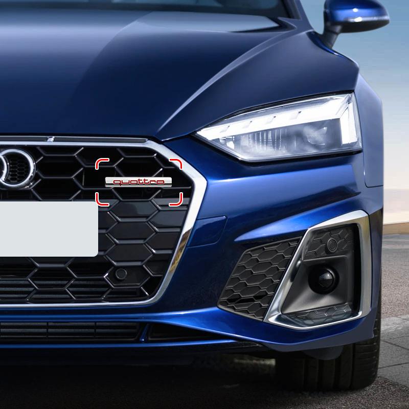 Auto Kühlergrill Emblem Karosserie Heckklappe Dekoration Aufkleber QUATTRO Emblem für Audi Q2 3 Q5 Q7 Q8 A3 A4 A5 A6 A7 R8 B5 B6 TT