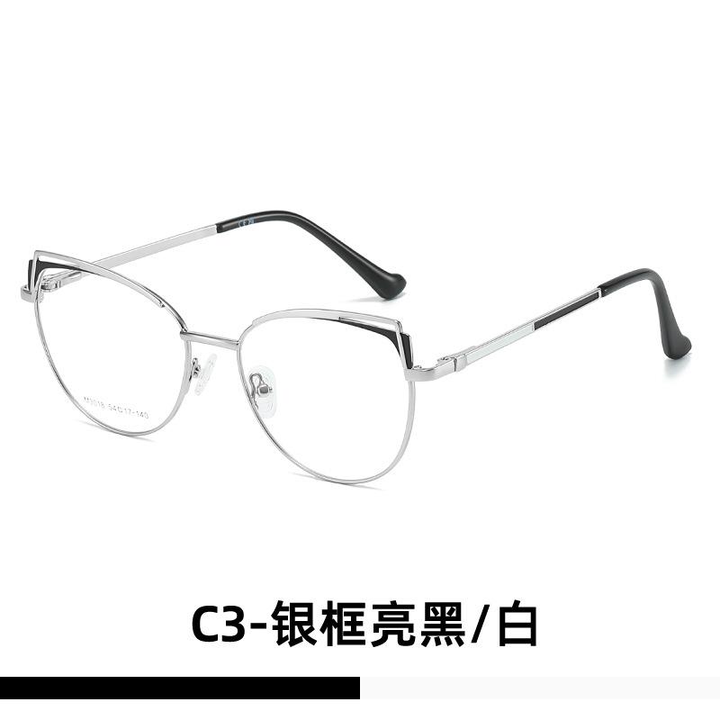 M European and American gold silk fashion trend retro ins lady beautiful flat glasses can be matched with myopia glasses