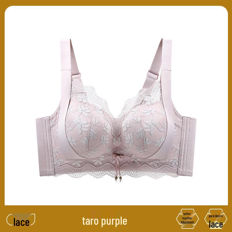 

Кружевной роскошный женский бесшовный французский бюстгальтер с боковой поддержкой и защитой от провисания 34/75C Thin 0.3cm