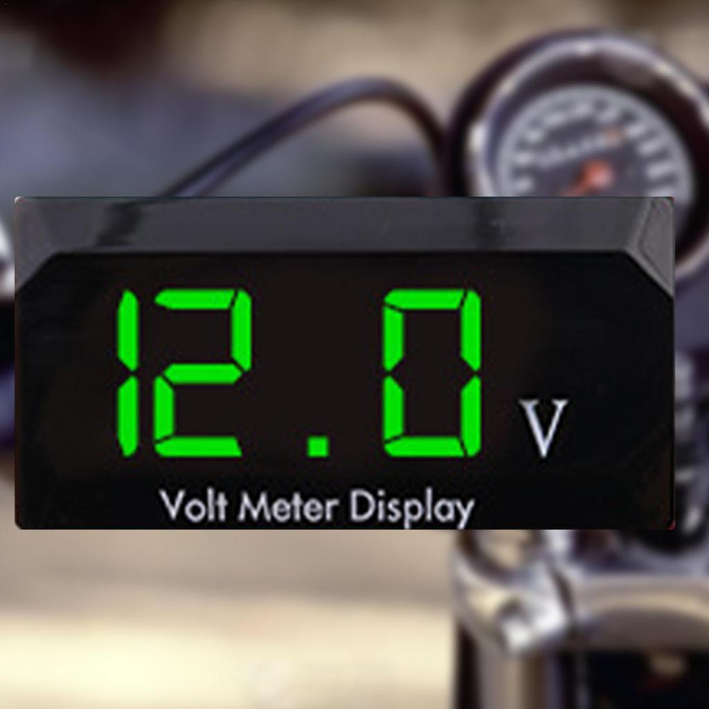 Auto Meter Voltmeter, Digital Voltmeter Gauge for Car | Digital Display Voltmeter Head Bracket