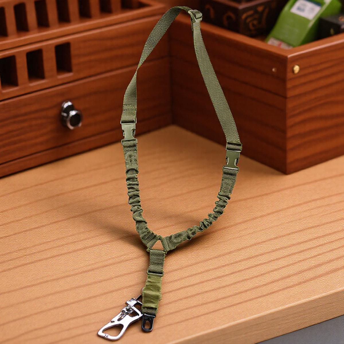 

Відкрита тактична стропа Багатофункціональна рятувальна страхувальна мотузка для мисливських пригод Регульоване розтягування Захисне спорядження зелений